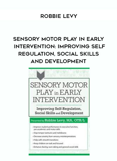 Sensory Motor Play in Early Intervention: Improving Self-Regulation, Social Skills and Development – Robbie Levy