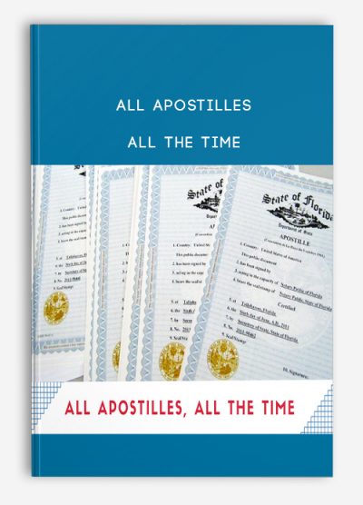 All Apostilles, All The Time from Andre C Hatchett