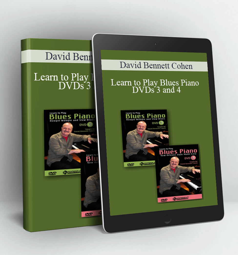 Learn to Play Blues Piano DVDs 3 and 4 - David Bennett Cohen