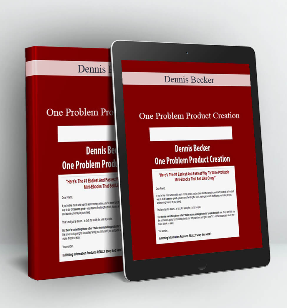 One Problem Product Creation - Dennis Becker