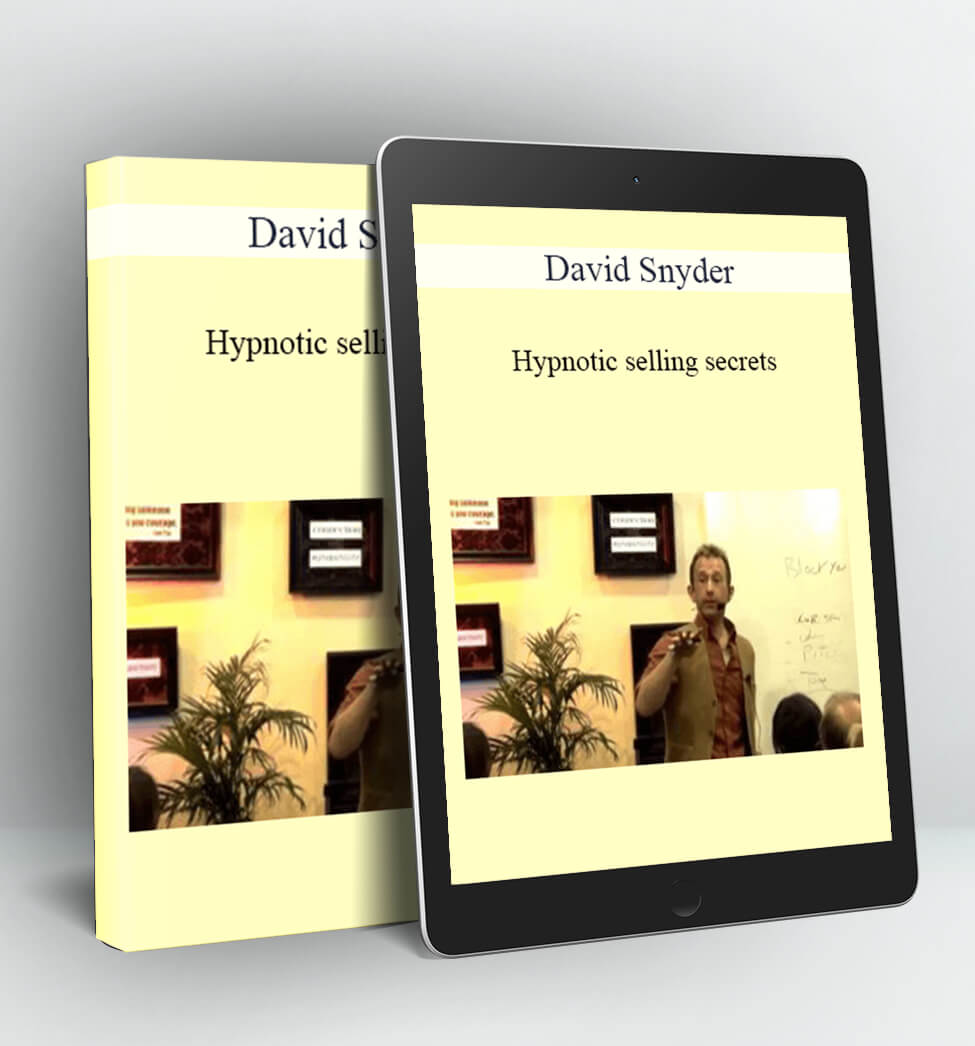 Hypnotic selling secrets - David Snyder