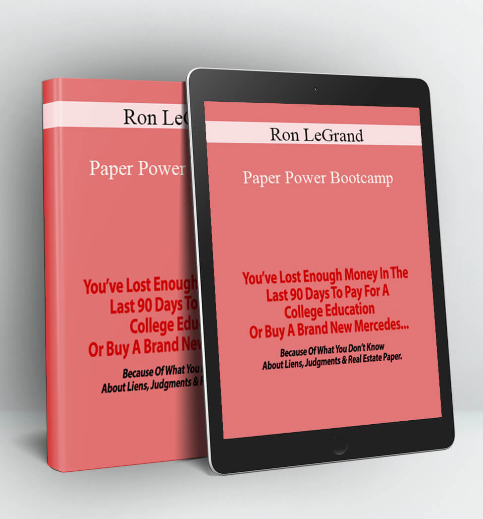 Paper Power Bootcamp - Ron Legrand