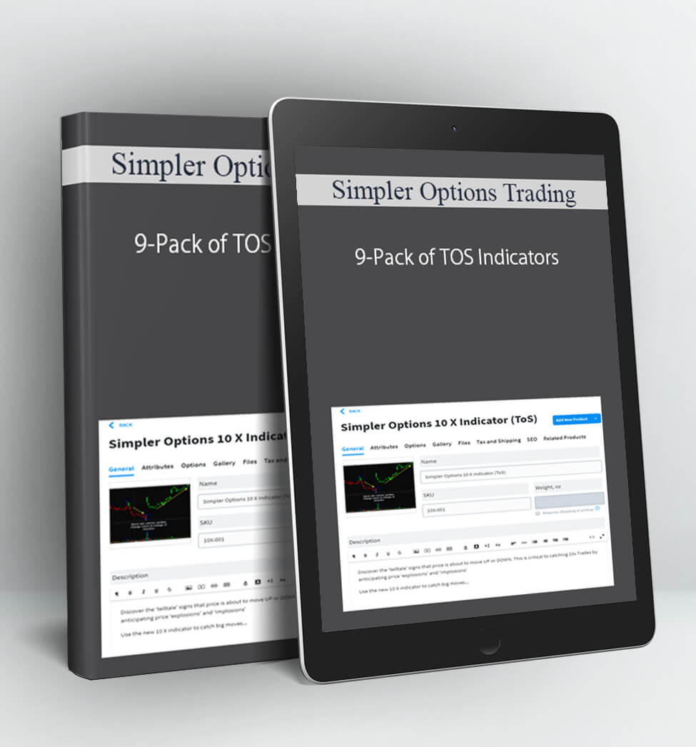 9-Pack of TOS Indicators - Simpler Options Trading