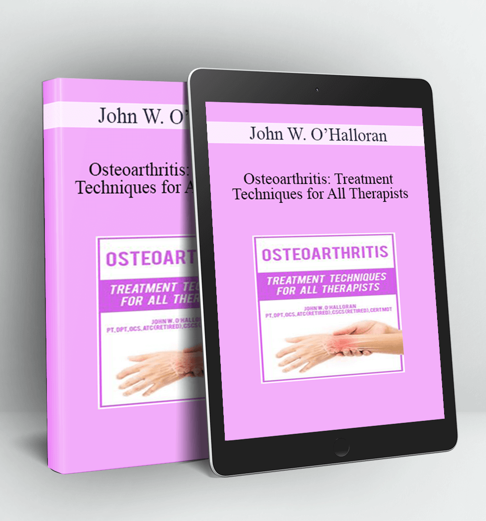 Osteoarthritis - John W. O’Halloran