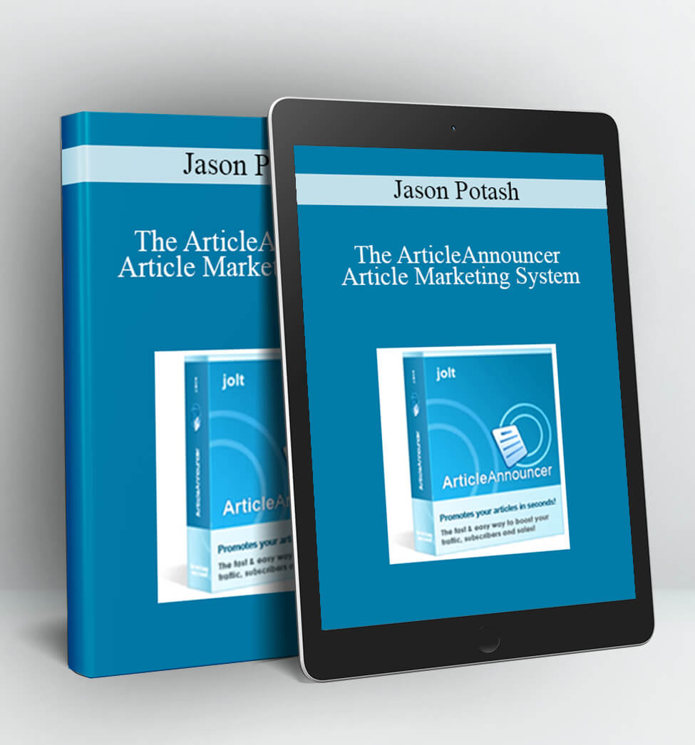 The ArticleAnnouncer Article Marketing System - Jason Potash