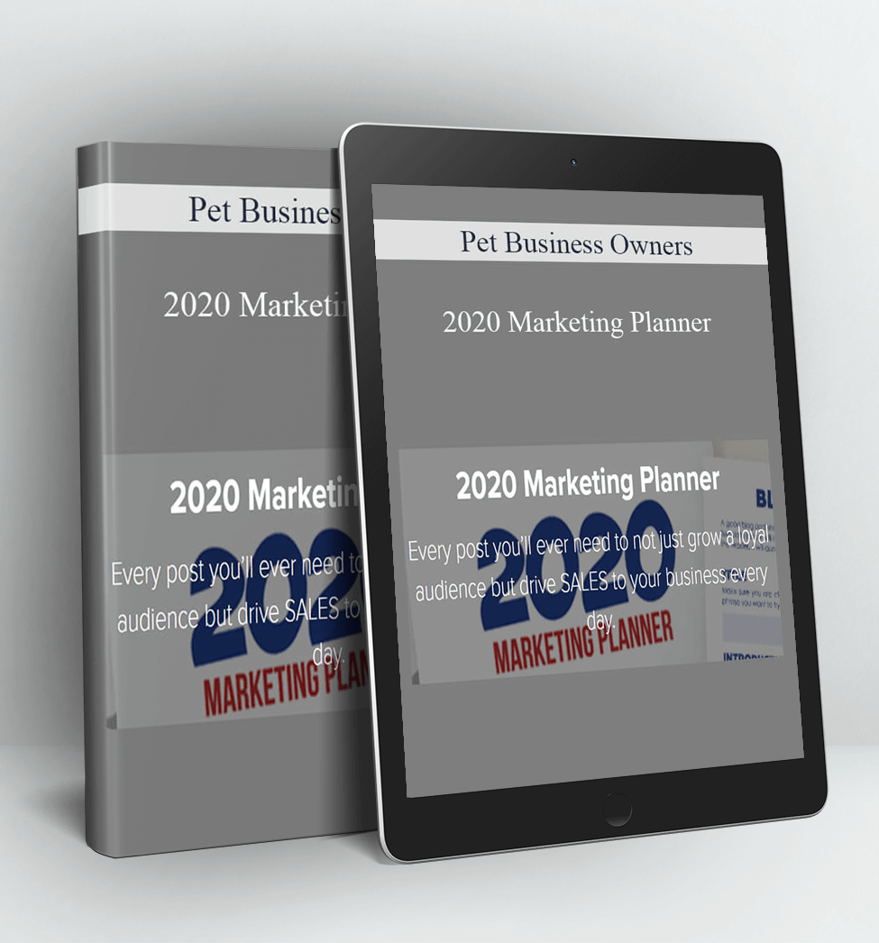 2020 Marketing Planner - Pet Business Owners